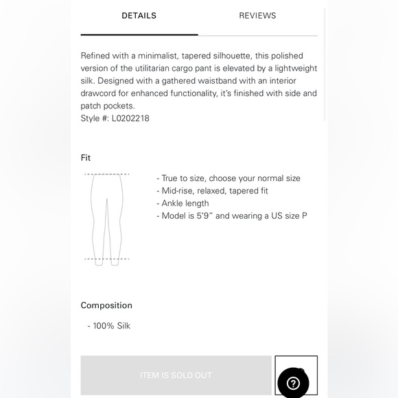 THEORY Silk Cargo Pants - Picture 10 of 10